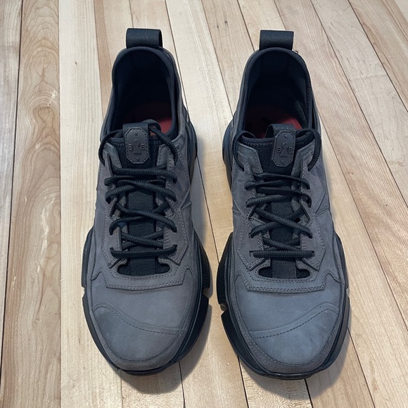 NWB Bruno Bordese Grey Suede Pulsar Sneakers - Size 42 - Picture 2 of 12